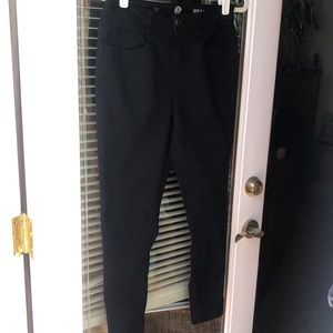 Women’s black brushed cotton jeans